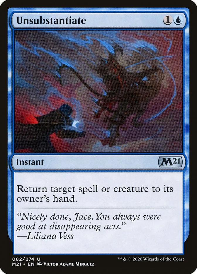 Unsubstantiate (Core Set 2021) - Magic: The Gathering in TCG Land