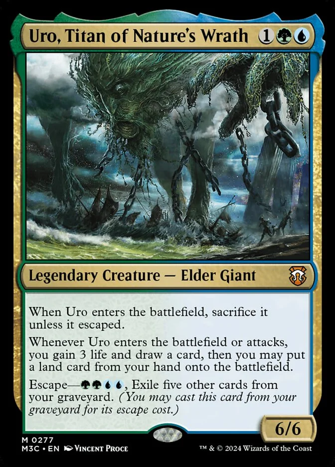 Uro, Titan of Nature's Wrath (Modern Horizons 3 Commander) - Magic: The Gathering in TCG Land