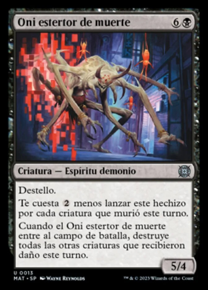 Oni estertor de muerte (March of the Machine: The Aftermath) - Magic: The Gathering in TCG Land México