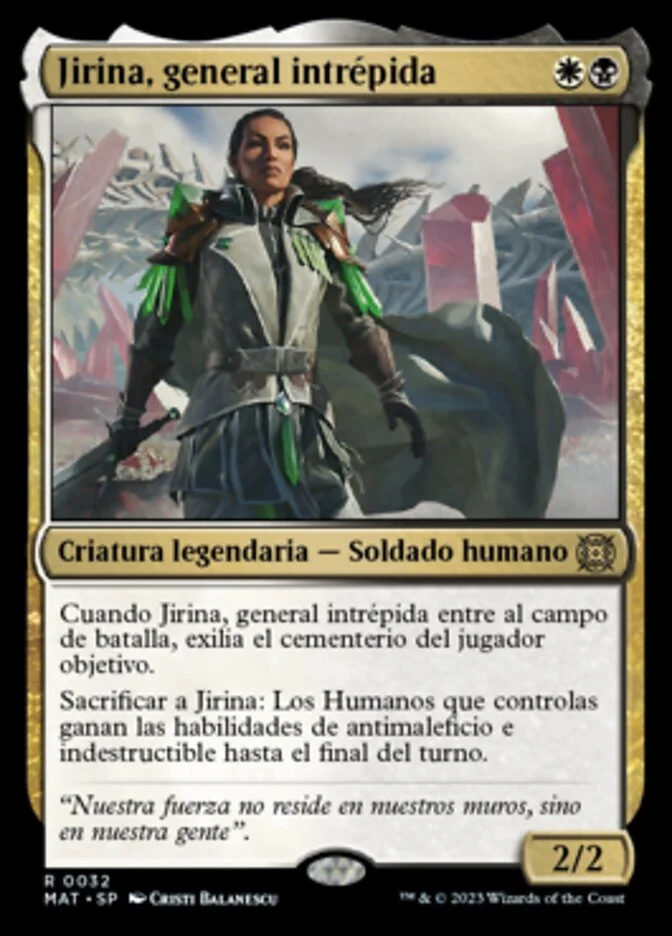 Jirina, general intrépida (March of the Machine: The Aftermath) - Magic: The Gathering in TCG Land México