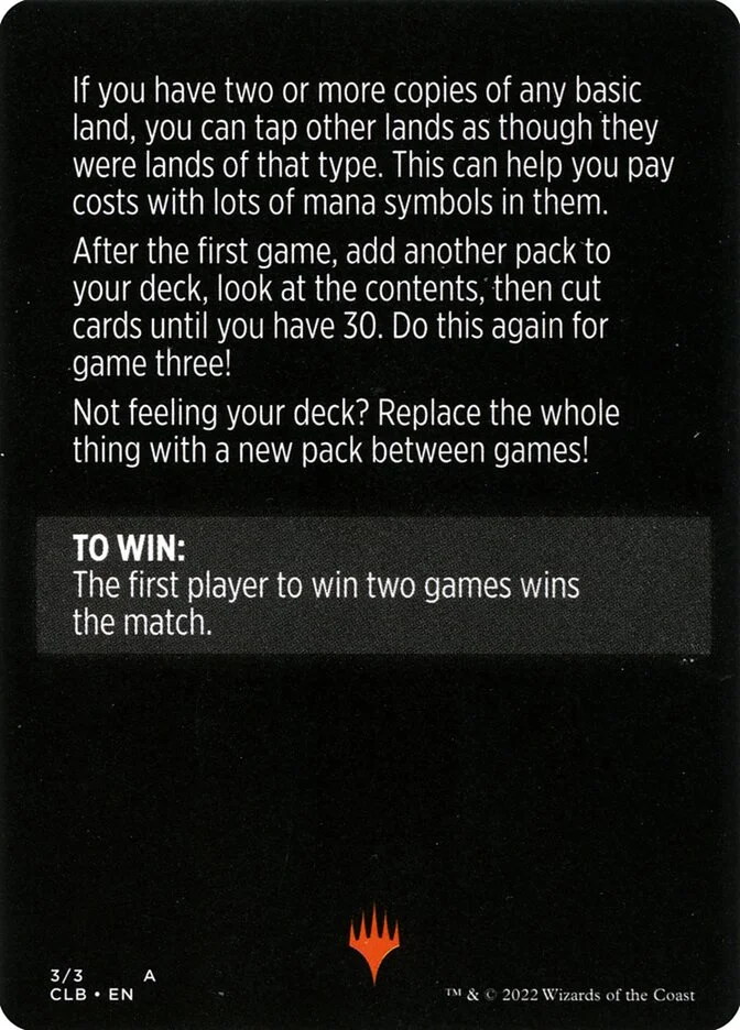Mini-Master (cont'd) (Commander Legends: Battle for Baldur's Gate Minigames) - Magic: The Gathering in TCG Land