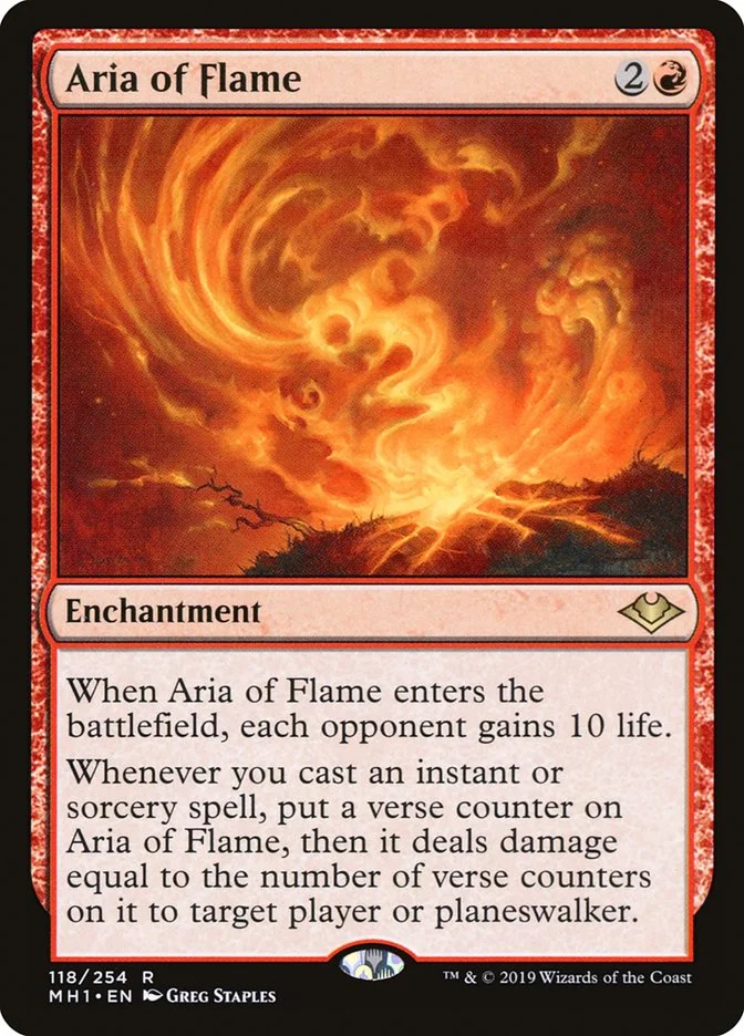 Aria of Flame (Modern Horizons) - Magic: The Gathering in TCG Land