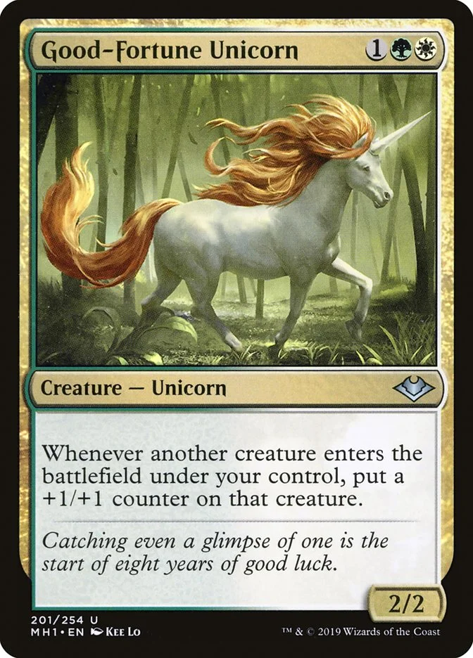 Good-Fortune Unicorn (Modern Horizons) - Magic: The Gathering in TCG Land