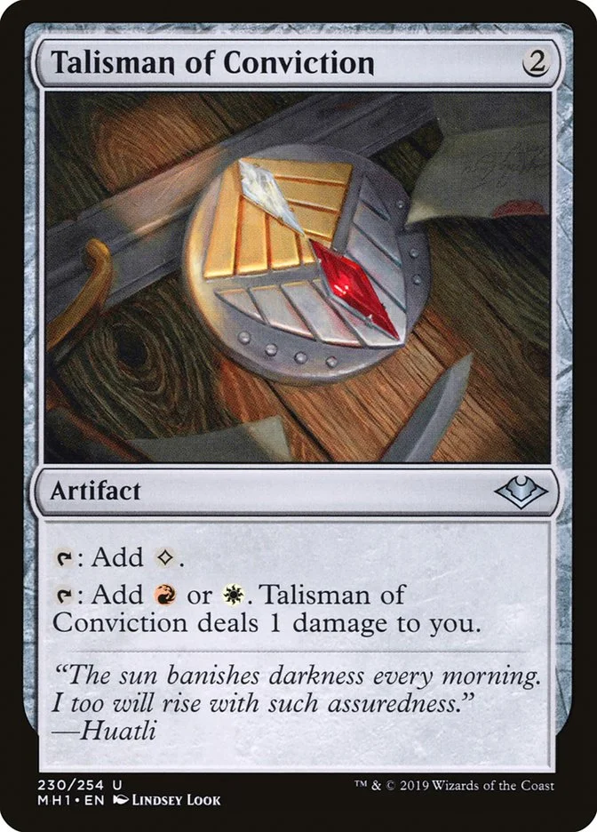 Talisman of Conviction (Modern Horizons) - Magic: The Gathering in TCG Land