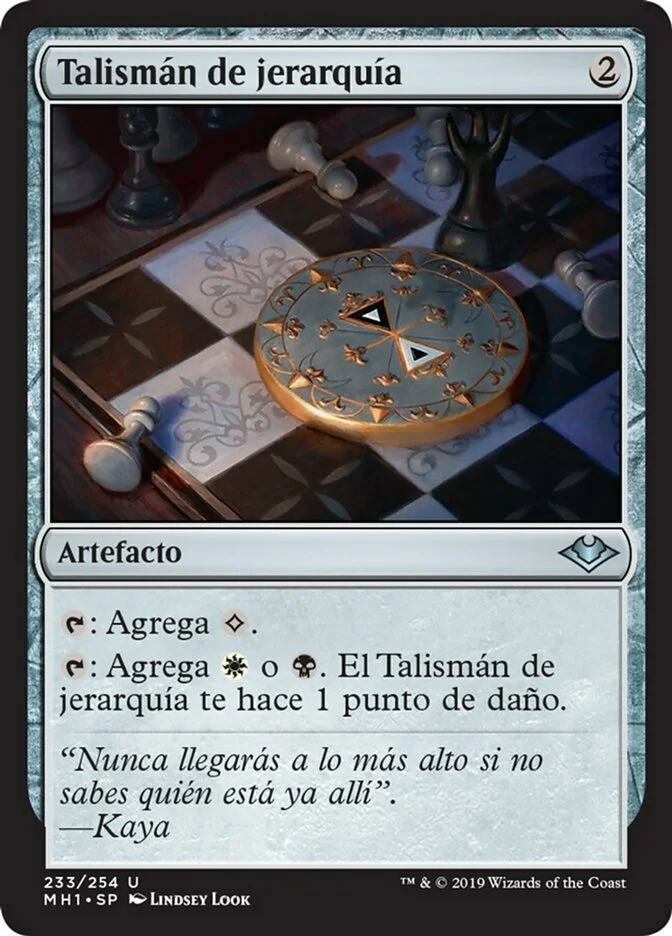 Talismán de jerarquía (Modern Horizons) - Magic: The Gathering in TCG Land