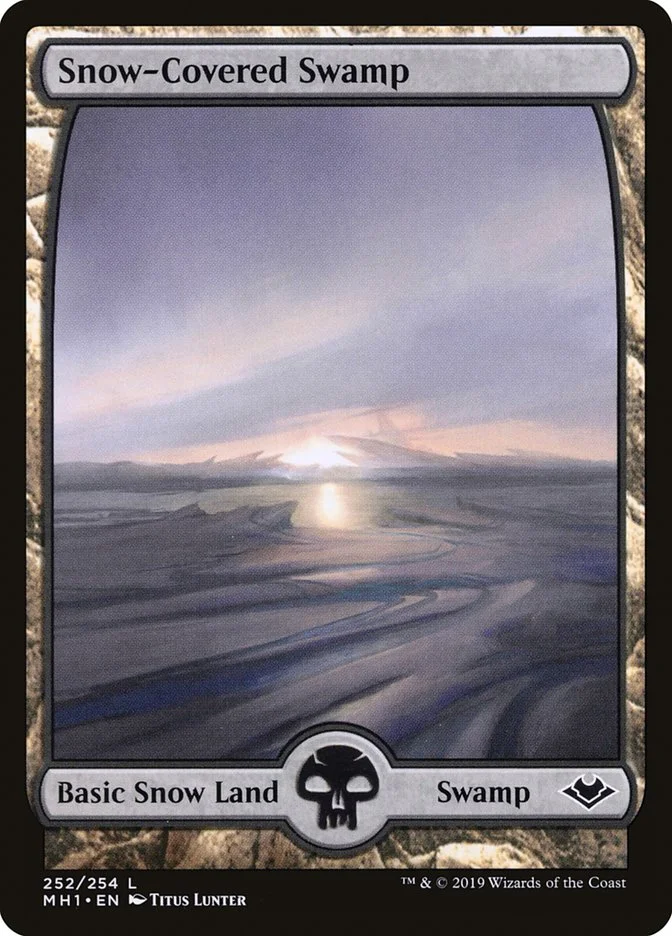 Snow-Covered Swamp (Modern Horizons) - Magic: The Gathering in TCG Land