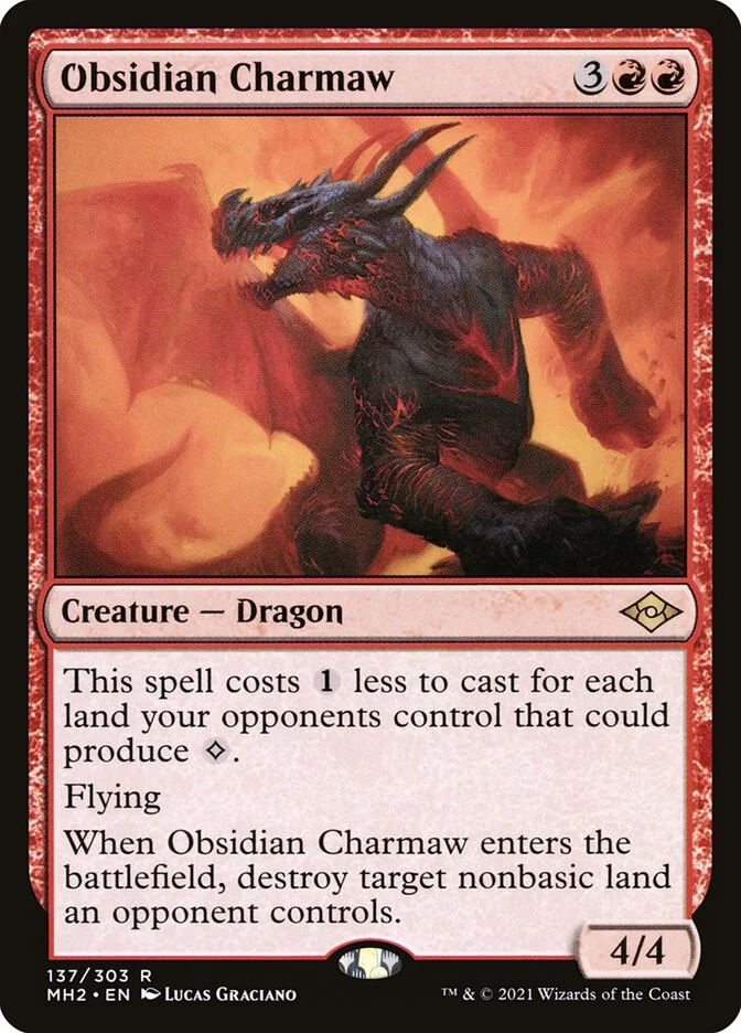 Obsidian Charmaw (Modern Horizons 2) - Magic: The Gathering in TCG Land