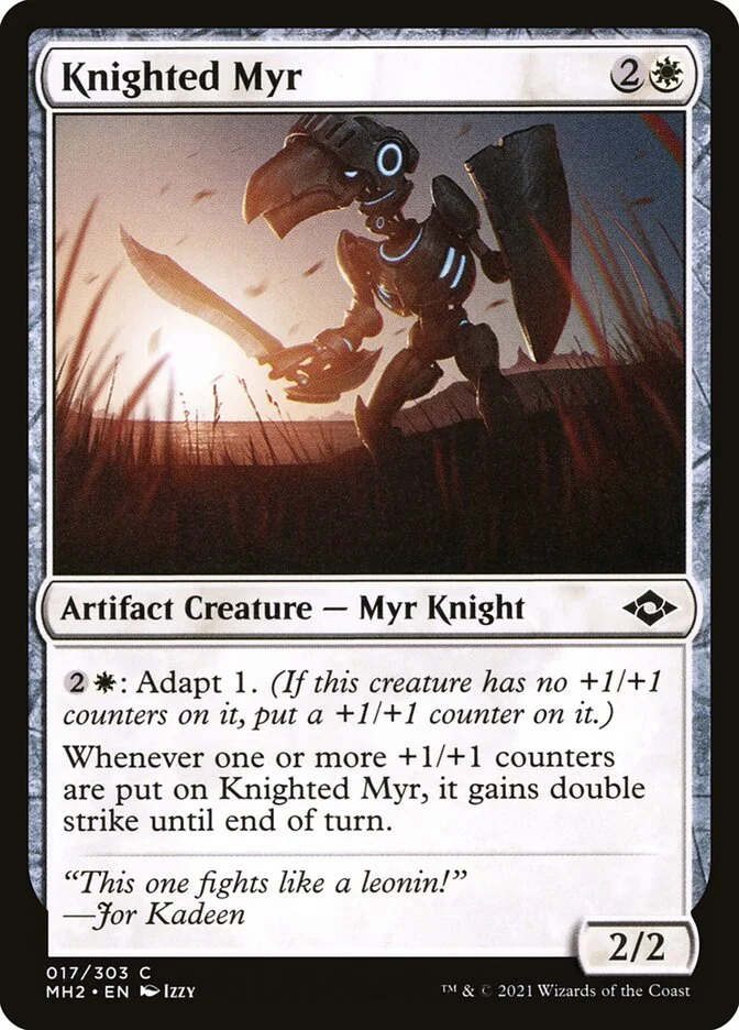 Knighted Myr (Modern Horizons 2) - Magic: The Gathering in TCG Land