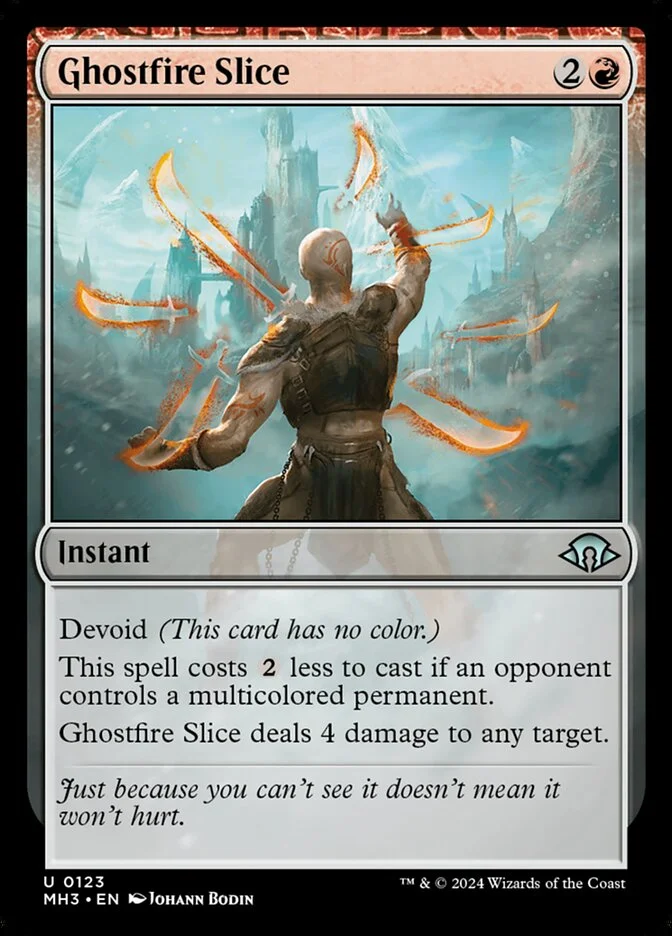 Ghostfire Slice (Modern Horizons 3) - Magic: The Gathering in TCG Land México