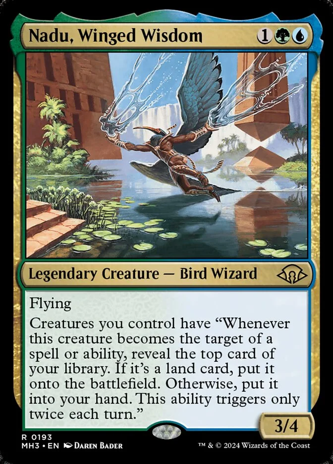 Nadu, Winged Wisdom (Modern Horizons 3) - Magic: The Gathering in TCG Land