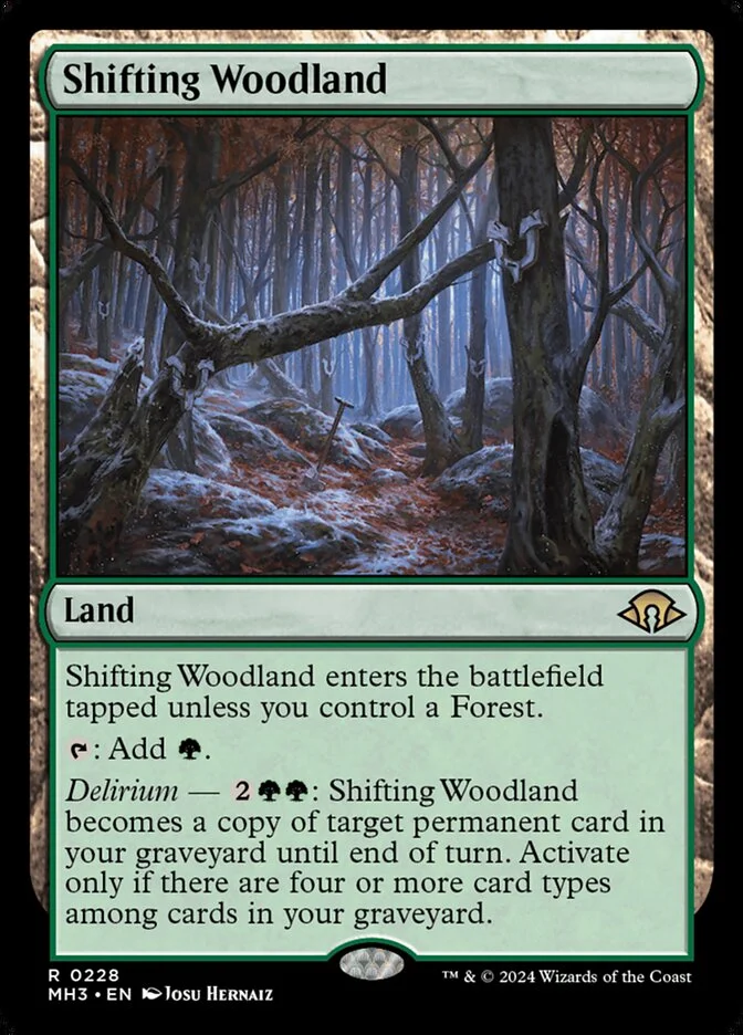 Shifting Woodland (Modern Horizons 3) - Magic: The Gathering in TCG Land
