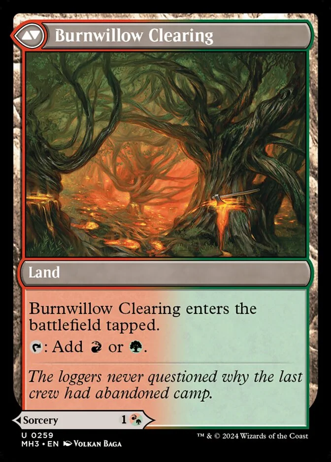 Burnwillow Clearing (Modern Horizons 3) - Magic: The Gathering in TCG Land