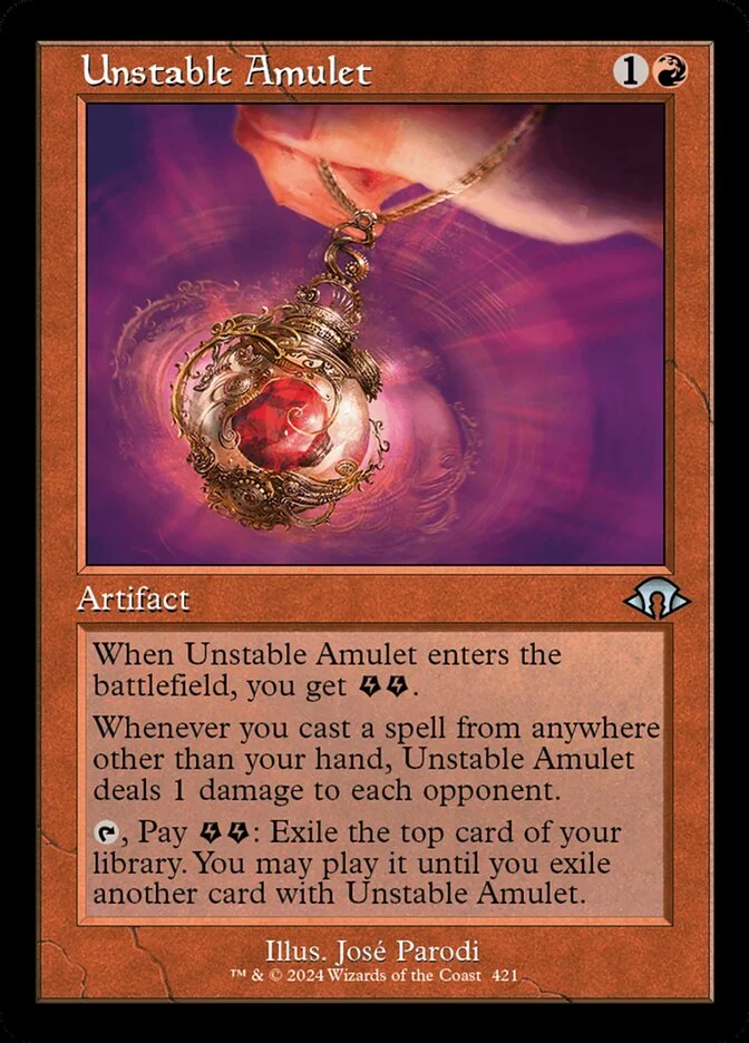 Unstable Amulet (Modern Horizons 3) - Magic: The Gathering in TCG Land