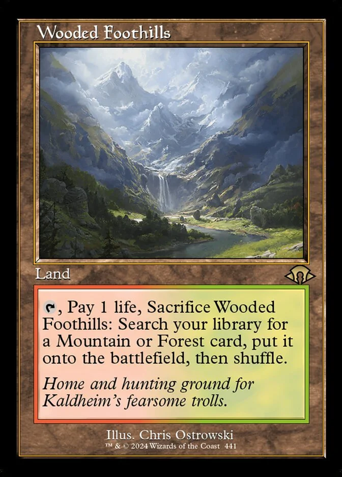 Wooded Foothills (Modern Horizons 3) - Magic: The Gathering in TCG Land