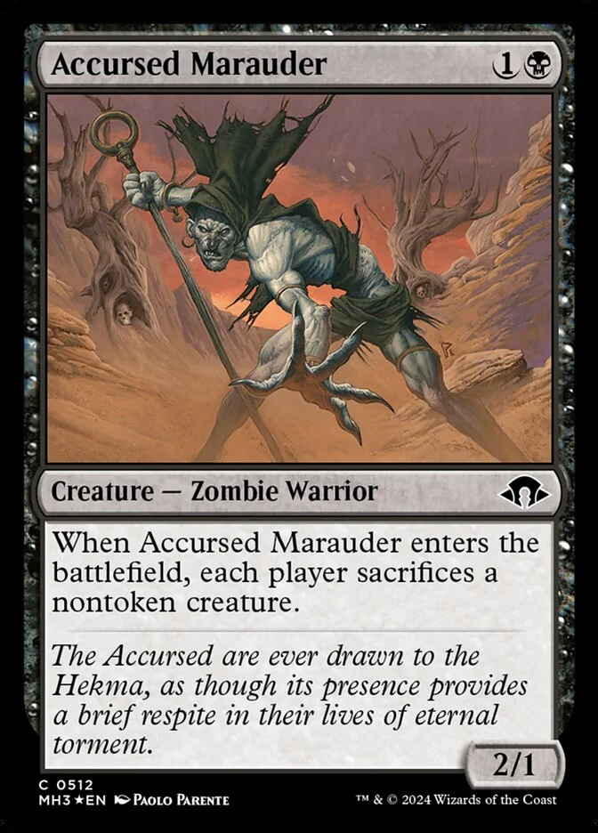 Accursed Marauder (Modern Horizons 3) - Magic: The Gathering in TCG Land México