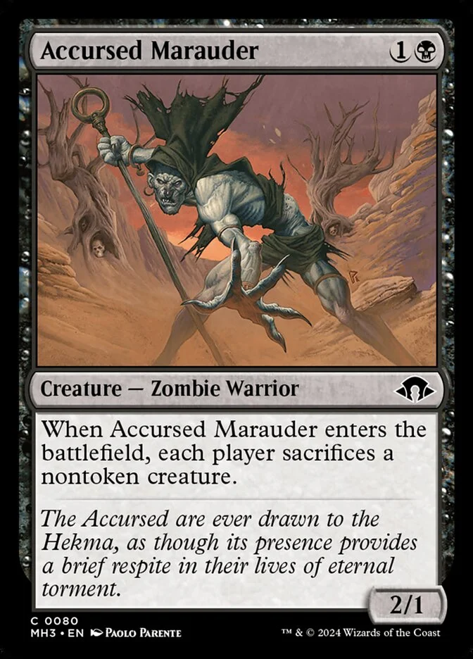 Accursed Marauder (Modern Horizons 3) - Magic: The Gathering in TCG Land