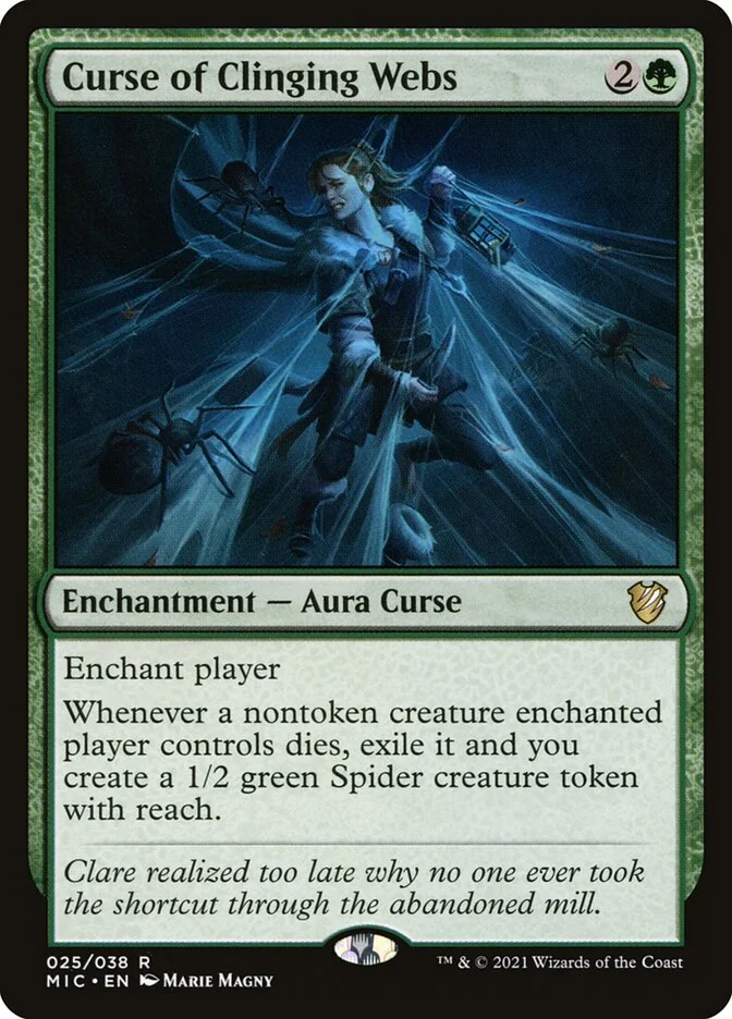 Curse of Clinging Webs (Midnight Hunt Commander) - Magic: The Gathering in TCG Land