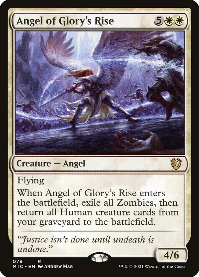 Angel of Glory's Rise (Midnight Hunt Commander) - Magic: The Gathering in TCG Land