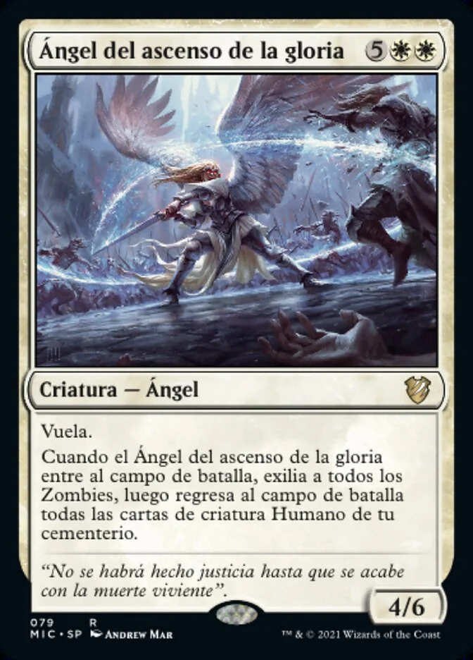 Ángel del ascenso de la gloria (Midnight Hunt Commander) - Magic: The Gathering in TCG Land