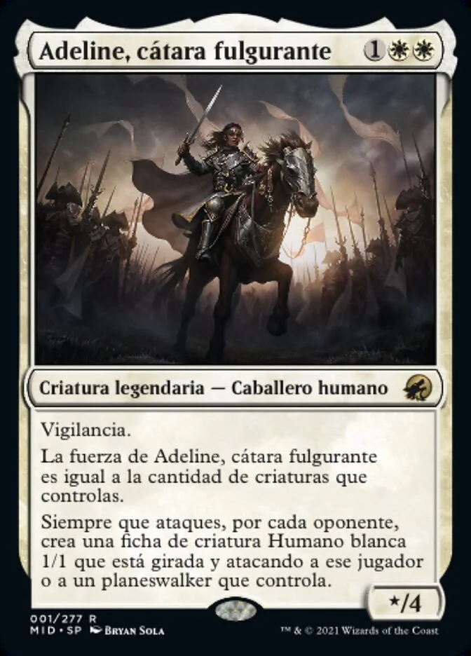 Adeline, cátara fulgurante (Innistrad: Midnight Hunt) - Magic: The Gathering in TCG Land
