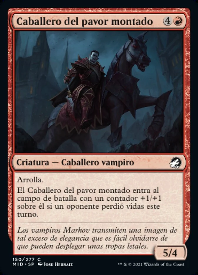 Caballero del pavor montado (Innistrad: Midnight Hunt) - Magic: The Gathering in TCG Land