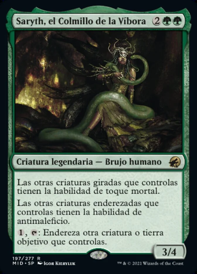 Saryth, el Colmillo de la Víbora (Innistrad: Midnight Hunt) - Magic: The Gathering in TCG Land México