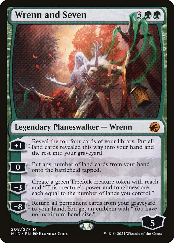 Wrenn and Seven (Innistrad: Midnight Hunt) - Magic: The Gathering in TCG Land