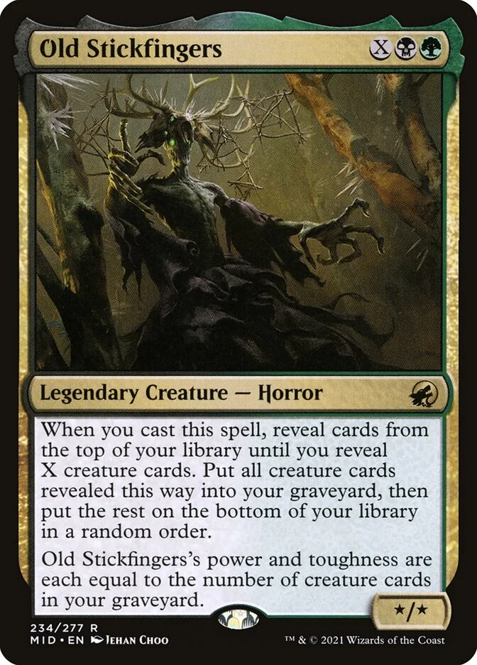 Old Stickfingers (Innistrad: Midnight Hunt) - Magic: The Gathering in TCG Land
