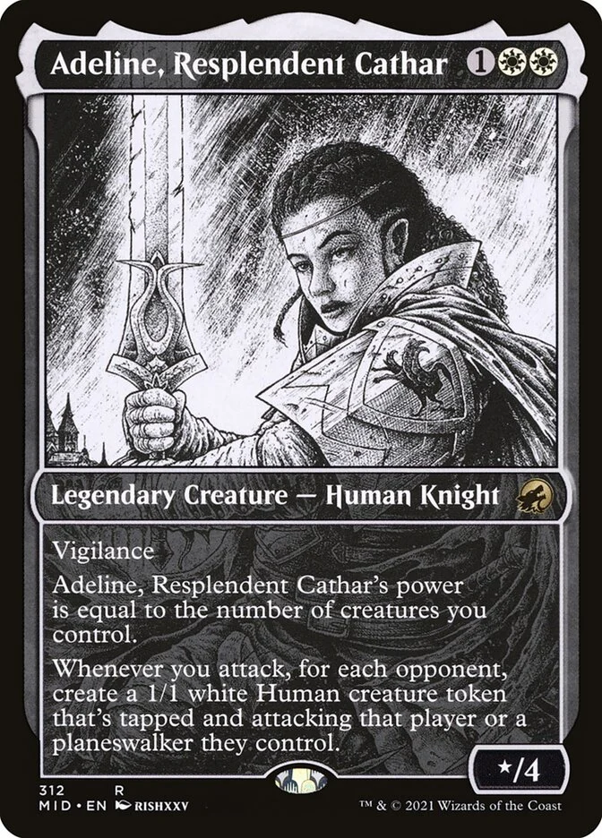 Adeline, Resplendent Cathar (Innistrad: Midnight Hunt) - Magic: The Gathering in TCG Land