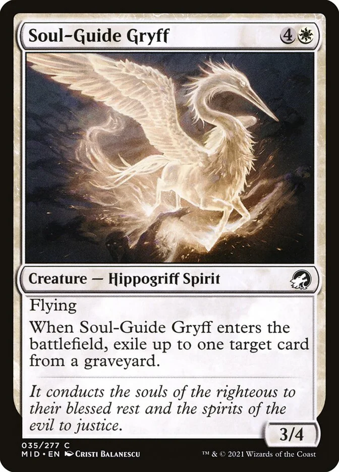 Soul-Guide Gryff (Innistrad: Midnight Hunt) - Magic: The Gathering in TCG Land