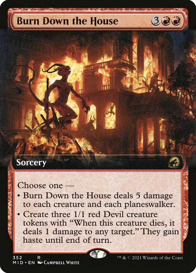 Burn Down the House (Innistrad: Midnight Hunt) - Magic: The Gathering in TCG Land