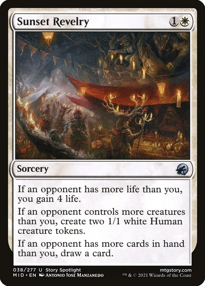Sunset Revelry (Innistrad: Midnight Hunt) - Magic: The Gathering in TCG Land