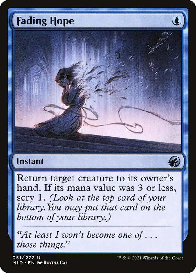 Fading Hope (Innistrad: Midnight Hunt) - Magic: The Gathering in TCG Land