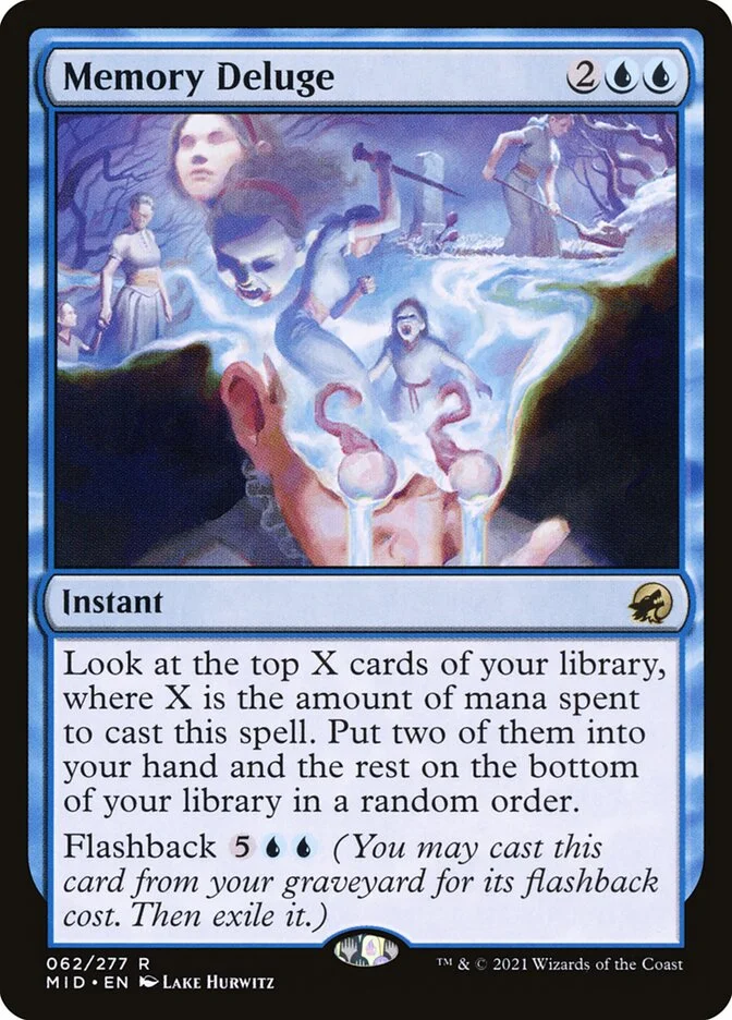 Memory Deluge (Innistrad: Midnight Hunt) - Magic: The Gathering in TCG Land