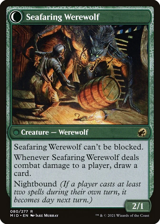 Seafaring Werewolf (Innistrad: Midnight Hunt) - Magic: The Gathering in TCG Land