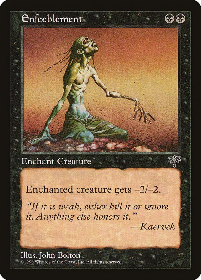 Enfeeblement (Mirage) - Magic: The Gathering in TCG Land