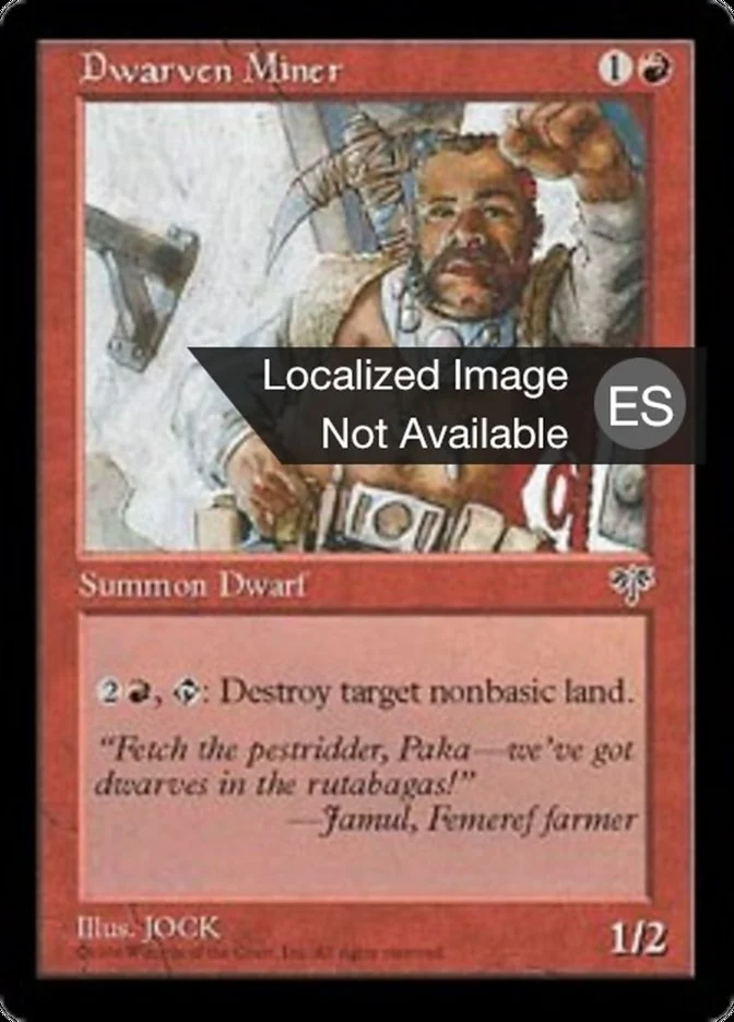Minero enano (Mirage) - Magic: The Gathering in TCG Land México