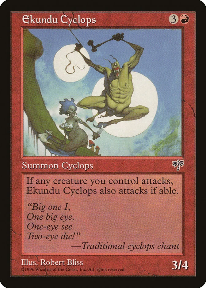 Ekundu Cyclops (Mirage) - Magic: The Gathering in TCG Land