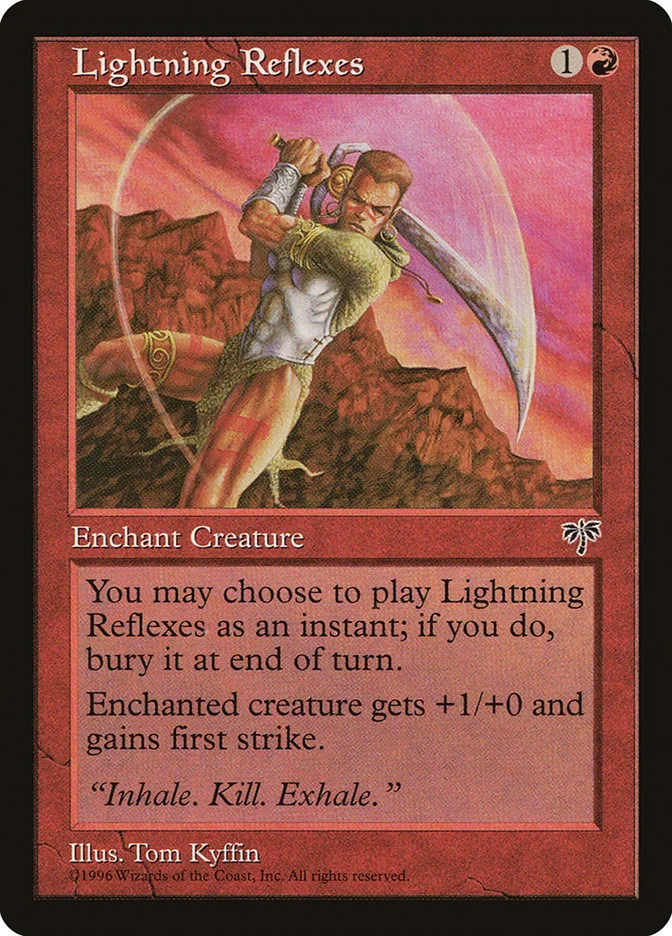 Lightning Reflexes (Mirage) - Magic: The Gathering in TCG Land