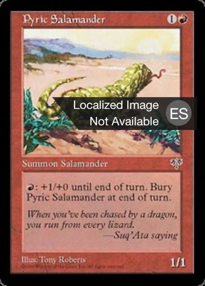 Salamandra de fuego (Mirage) - Magic: The Gathering in TCG Land