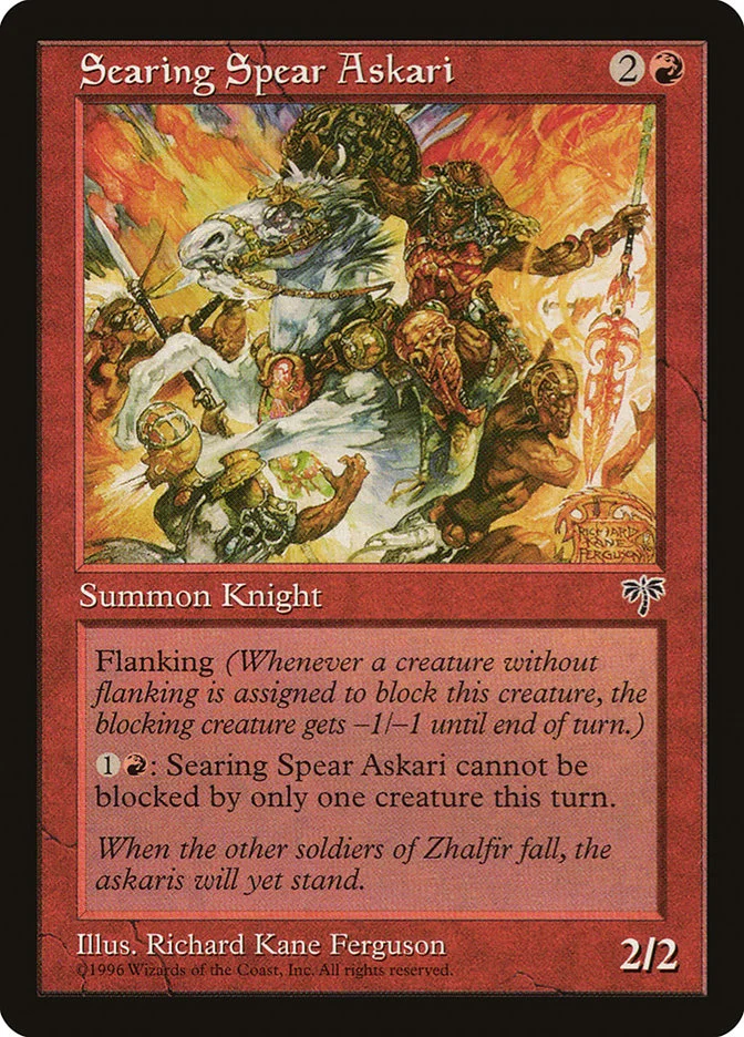 Searing Spear Askari (Mirage) - Magic: The Gathering in TCG Land