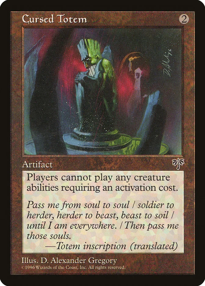 Cursed Totem (Mirage) - Magic: The Gathering in TCG Land