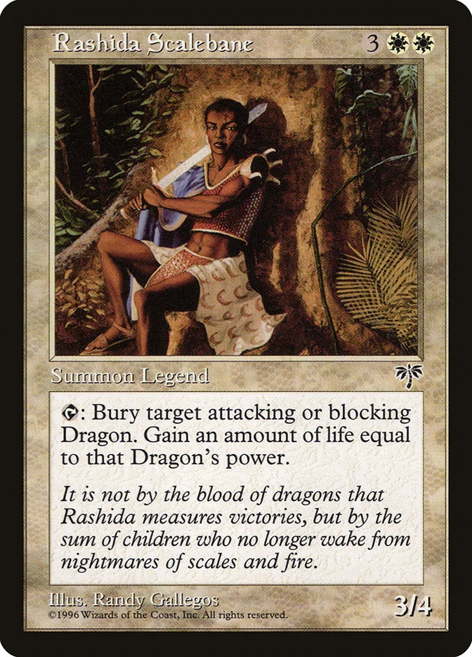 Rashida Scalebane (Mirage) - Magic: The Gathering in TCG Land