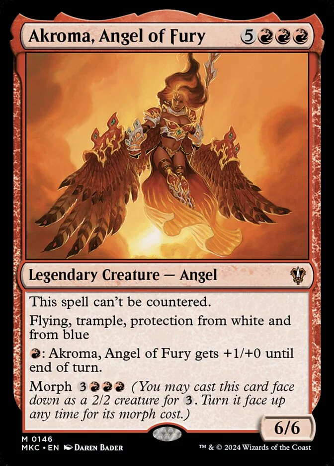 Akroma, Angel of Fury (Murders at Karlov Manor Commander) - Magic: The Gathering in TCG Land