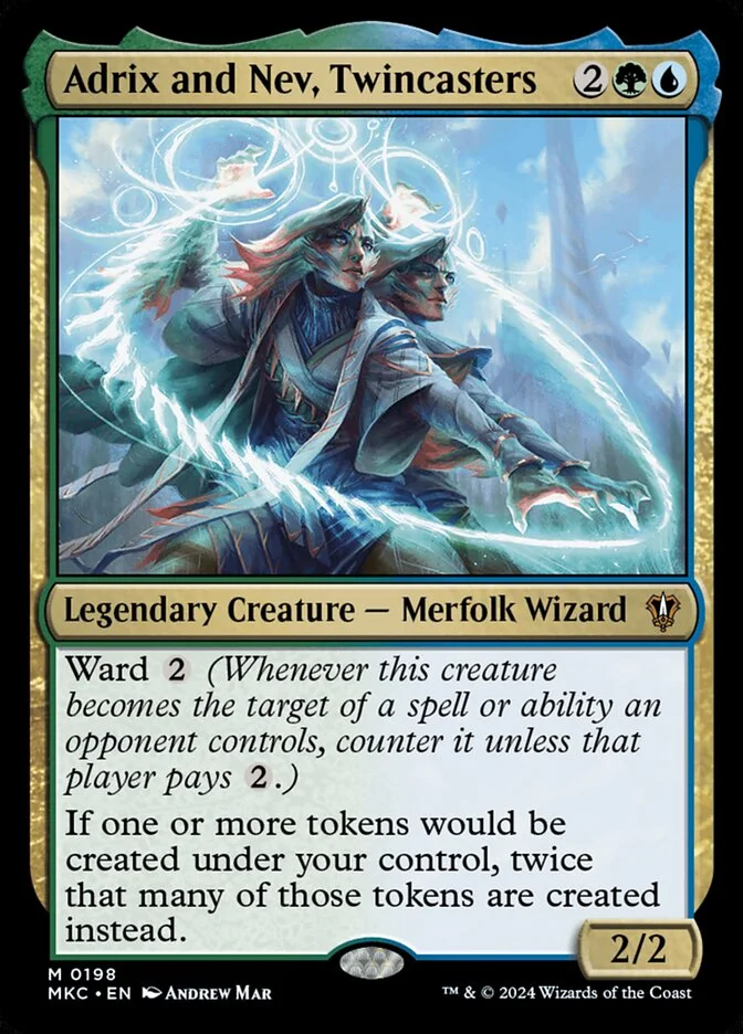 Adrix and Nev, Twincasters (Murders at Karlov Manor Commander) - Magic: The Gathering in TCG Land México