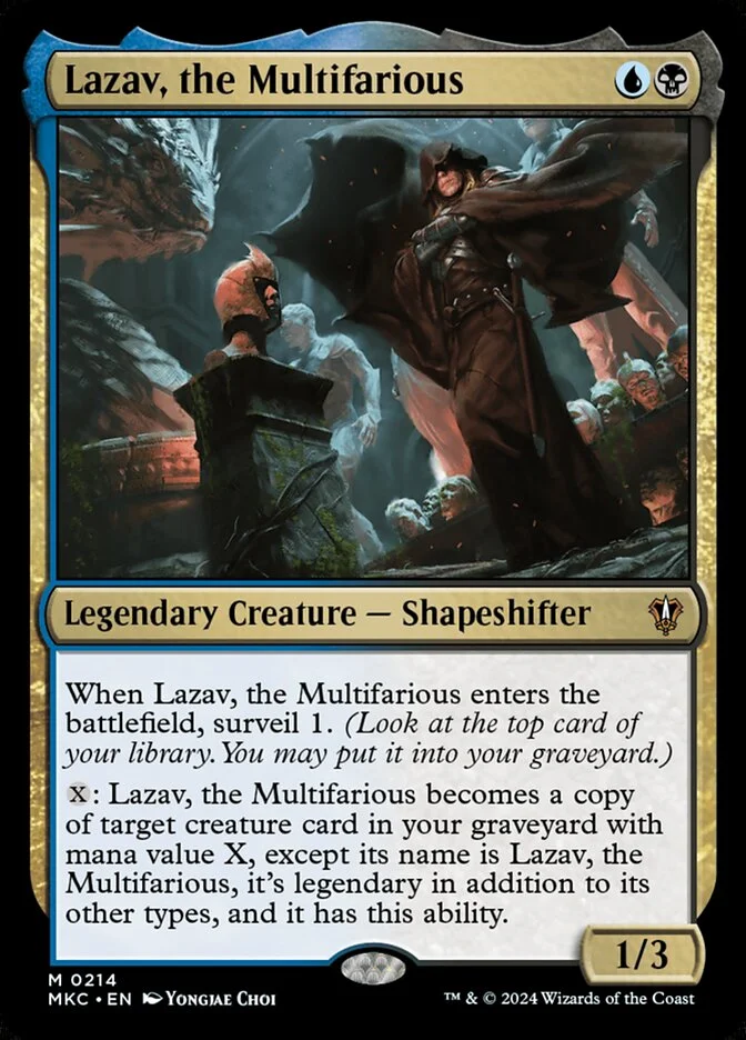 Lazav, the Multifarious (Murders at Karlov Manor Commander) - Magic: The Gathering in TCG Land