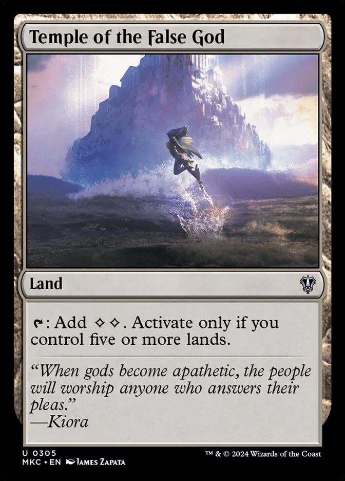 Temple of the False God (Murders at Karlov Manor Commander) - Magic: The Gathering in TCG Land