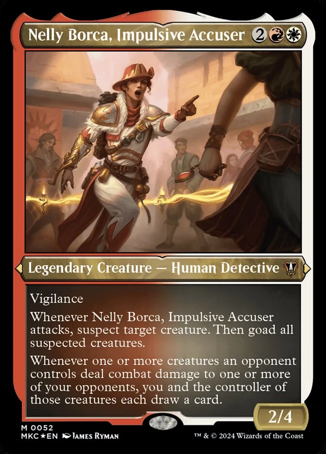Nelly Borca, Impulsive Accuser (Murders at Karlov Manor Commander) - Magic: The Gathering in TCG Land