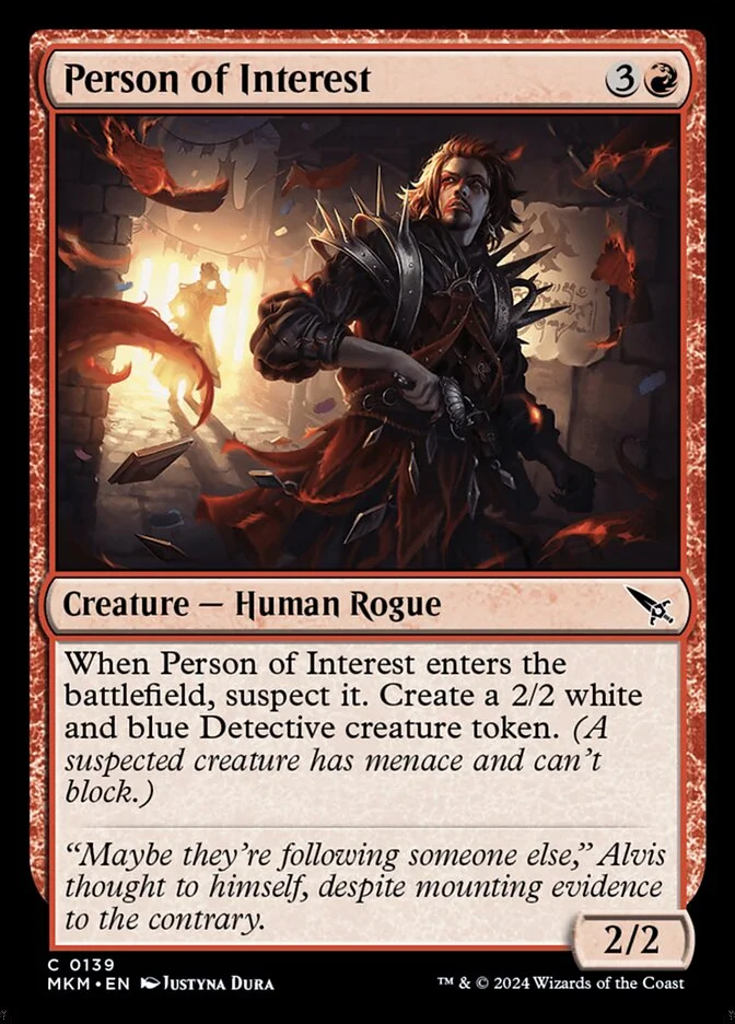 Person of Interest (Murders at Karlov Manor) - Magic: The Gathering in TCG Land