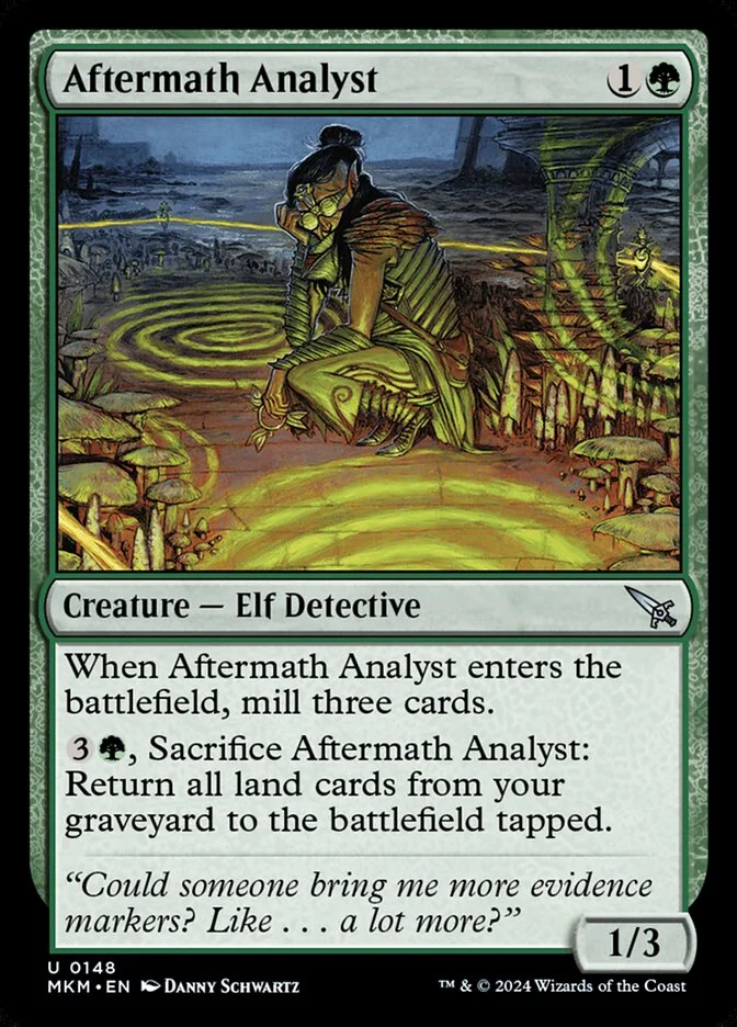 Aftermath Analyst (Murders at Karlov Manor) - Magic: The Gathering in TCG Land